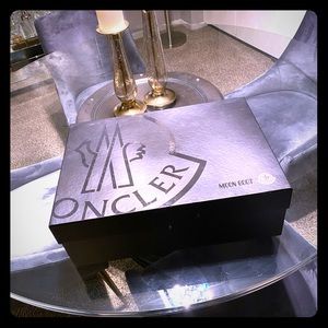 Men’s Moncler moon boots , wore once in Aspen ,Co.
